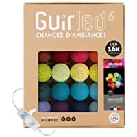 Arlequin - Guirnalda luminosa con bolas de algodón LED USB- 2 horas- adaptador de red doble USB 2A incluido- 3…